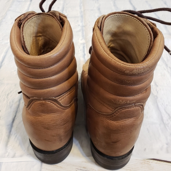 Justin Boots lace up boots size 6½ made in USA - Picture 5 of 15